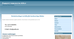 Desktop Screenshot of parkettverlegungkoeln.de